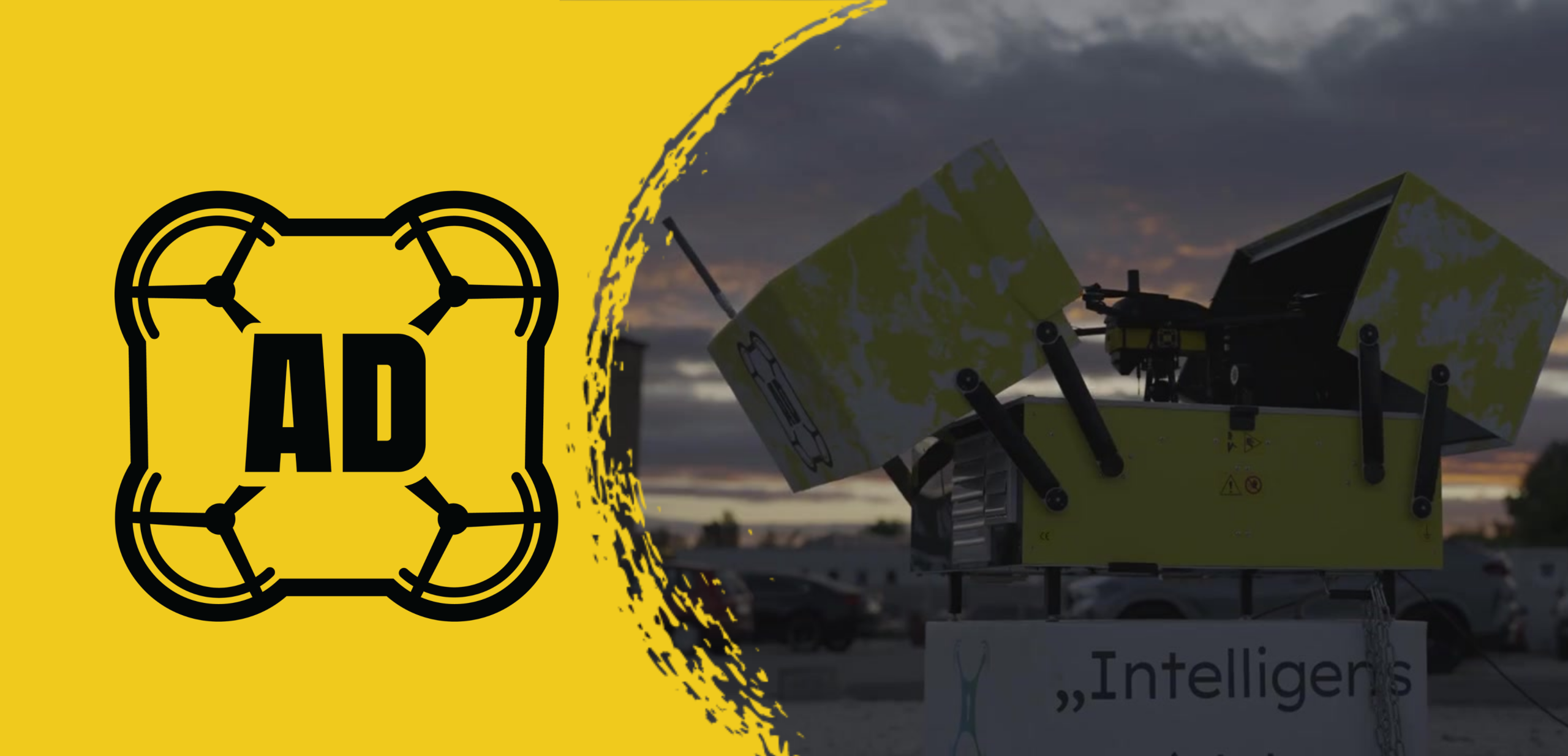 Webpage header athlete drones